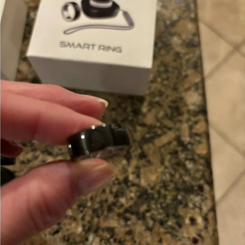 Smart Ring by Vitality Watch, Black, Size Small (48.1mm)